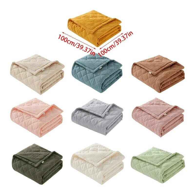 Newborn Baby Blanket Newborn Summer Spring Autumn Air Conditioner Cotton Warm Quilt Infant Swaddle Blanket Accessories