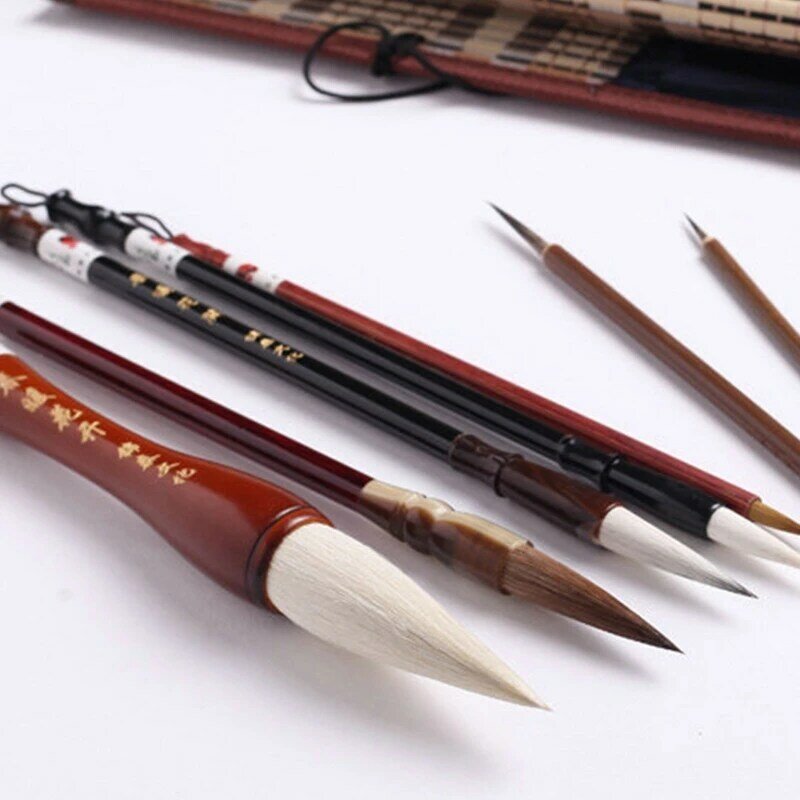 จีนแบบดั้งเดิมปากกาประดิษฐ์ตัวอักษร Sumi แปรงวาด Art เครื่องเขียน 7/11 ชุด 40JB