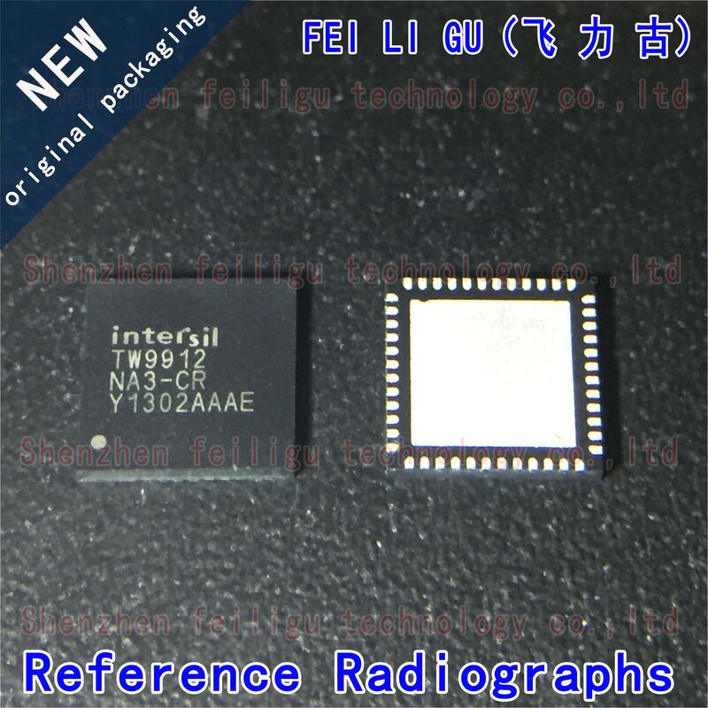 Microplaqueta video do decodificador da relação, TW9912-NA3-CR, TW9912 pacote, QFN48, 100% novo, original, 1-30 PCes