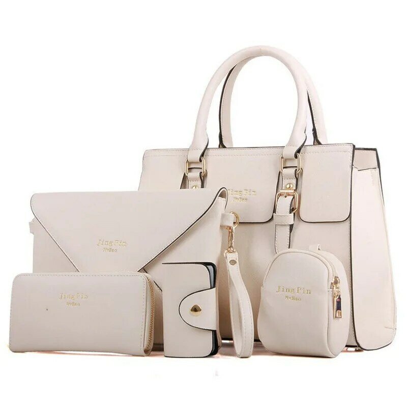 Bolsa de um ombro para mulheres, bolsa mensageiro casual, luxo versátil, conjunto de 5 peças, padrão de alta qualidade, nova