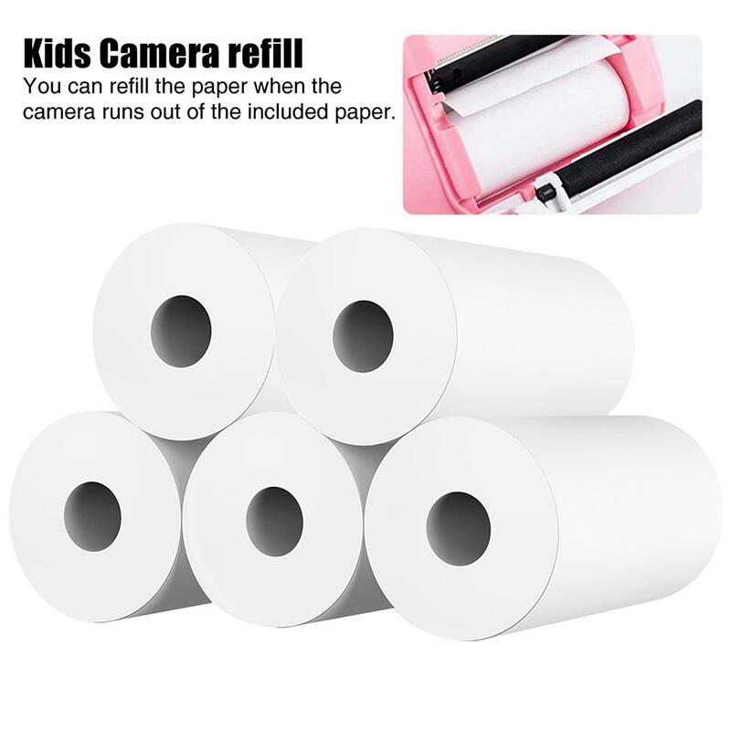 10 рулонов бумага для печати камеры, белый мини-принтер с защитой от царапин, бумага для маслостойкого рабочего стола, гладкие запасные части, аксессуары