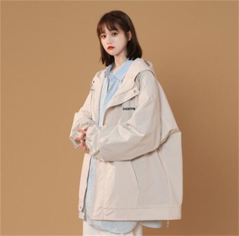 Casual Hooded Jackets Womens Clothing Spring Autumn Coats Tooling Oversized Tops 2022 New baseball uniform Outerwear Girls fp302