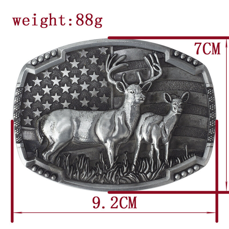 Western buckle gold cow belt buckle dual color alloy belt accessories