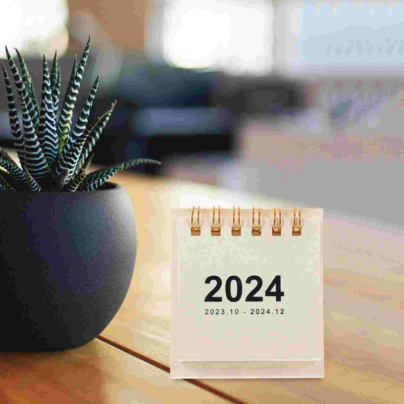 Настольный мини-календарь, портативный креативный памятный Декор для дома и офиса, маленький стоячий флип-календарь для рабочего стола, ежемесячный планировщик