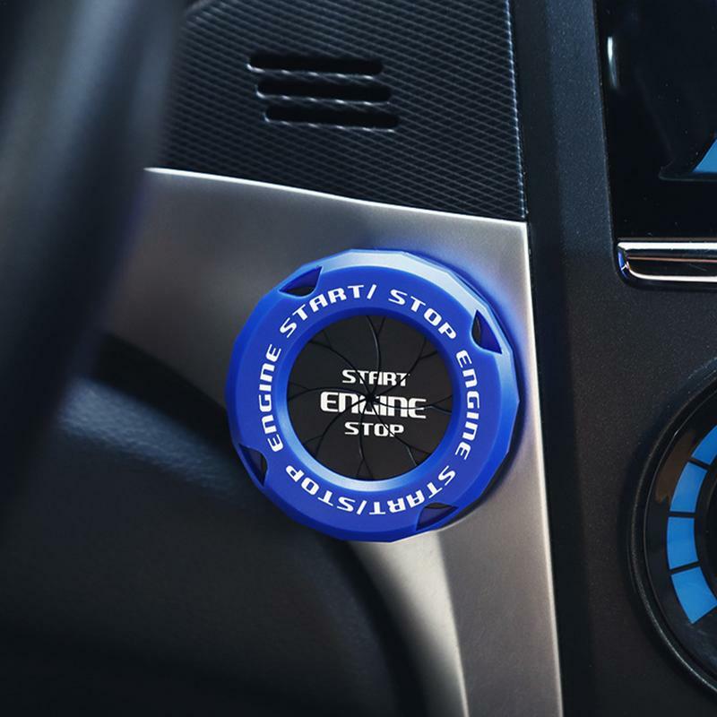 Tampa anti-risco do botão do carro, Tampa protetora do interruptor de ignição do motor, Auto Engine Start Stop