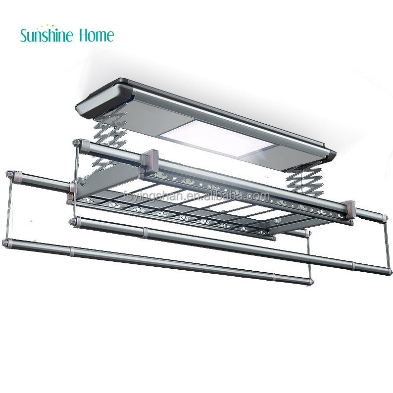 Retractable Clothes Hanger Multi Function Electric Clothes Drying Rack Lift Automatic Clothes Hanger Laundry