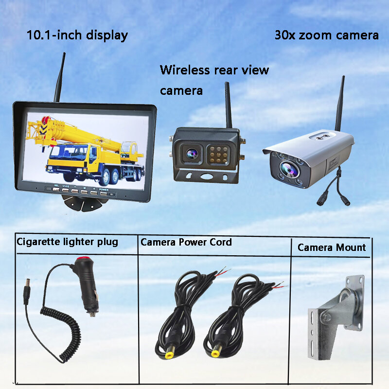 Kran kamera Wireless Zoom Auto Rückfahr verstärkung Hoch auflösende Digital anzeige Voll farbe Nght Vision Vehad1080p24