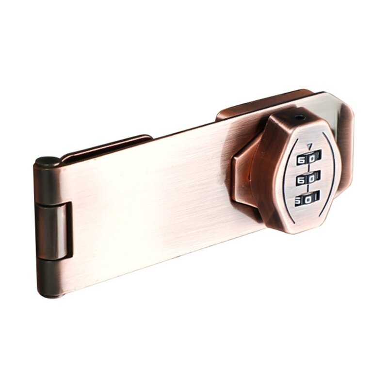 Drawer Code Lock 3Digit Combination Cabinet Hasp Lock Lockers Keyless Lock Privacy Password Lock for Office Home