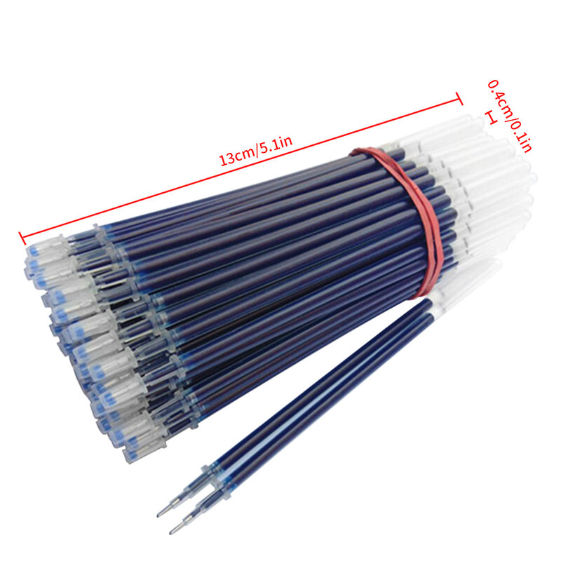 Wkłady długopisowe wymienne wkłady piśmiennicze szybkoschnący długopis, niebieski, 0.5mm, 20 szt.
