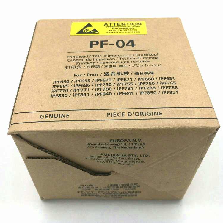 Imprimir cabeça de impressão do bocal principal para Canon, IPF650 IPF655 IPF680 IPF681 IPF685 IPF686 IPF755 IPF760 IPF765 IPF750 PF-04 pf04 PF 04