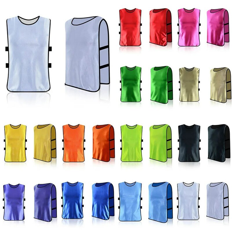 Football Vest Rugby 12 Color Cricket Lightweight Mesh Polyester Soccer Sports Training Breathable Loose Fitment