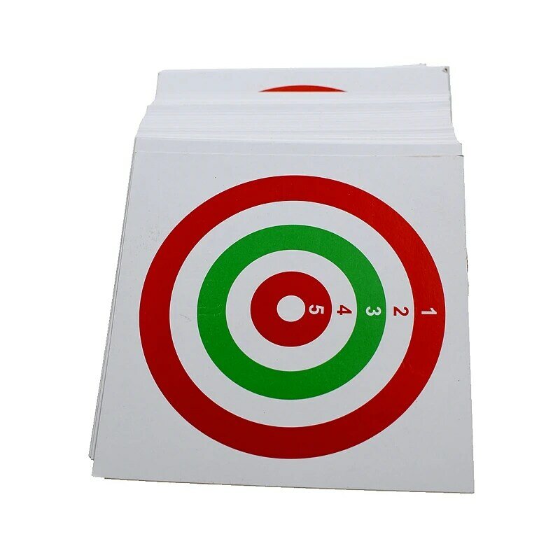 100 Stück/Set 14cm quadratisches taktisches Schieß training Ziel Outdoor-Jagd Paintball Zubehör Ziel papier für die Airsoft-Jagd