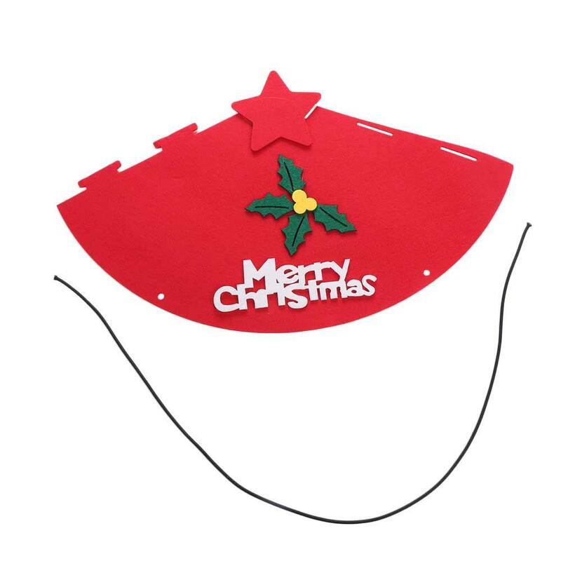 재미있는 만화 산타 클로스 파티 모자, 동물 펠트 산타 클로스 모자, 크리스마스 메리 크리스마스 모자