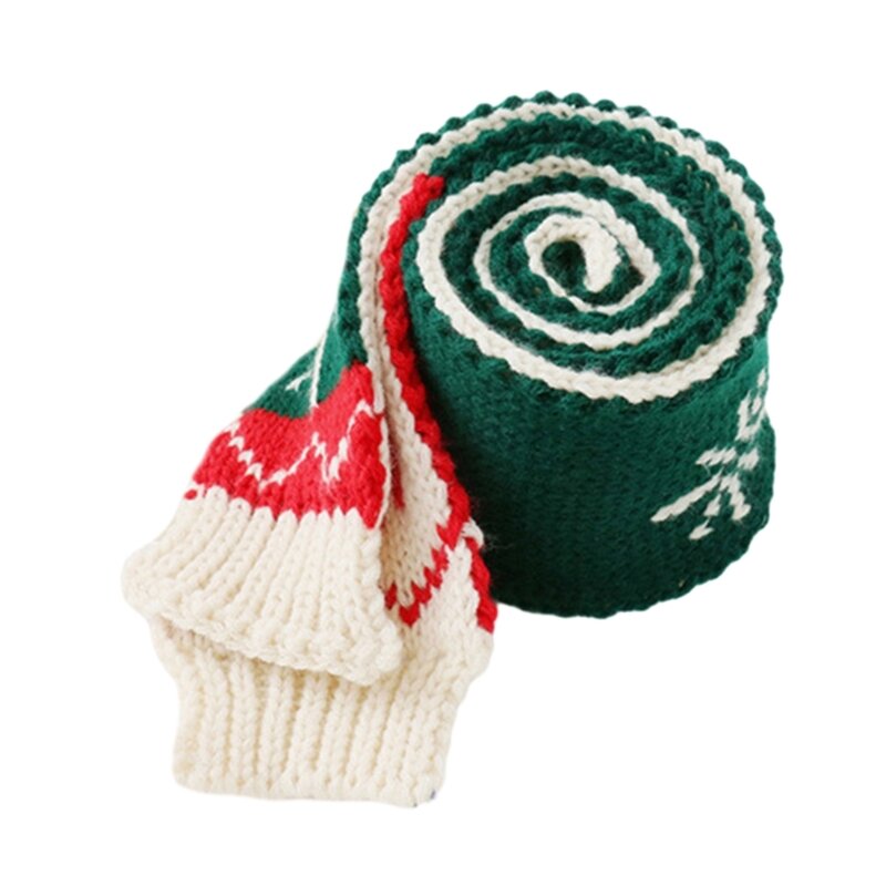 Silenciador lana punto colorido para mujer Otoño Invierno bufanda y cálida Unisex DXAA