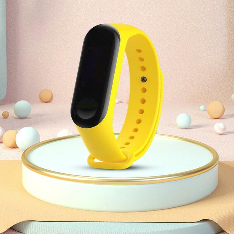 Silicone Wristband Adjustable Cozy Wear Detachable Replacement Strap Fashion Watch Strap Smart Bracelet Band for Mi Band 3/4/5/6
