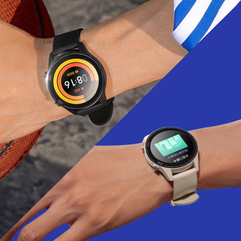5-1 opakowanie z zakrzywioną krawędzią, miękką folią ochronną do Xiaomi Watch Mi Color sportowa edycja Smart Watch Screen Protector Not Glass