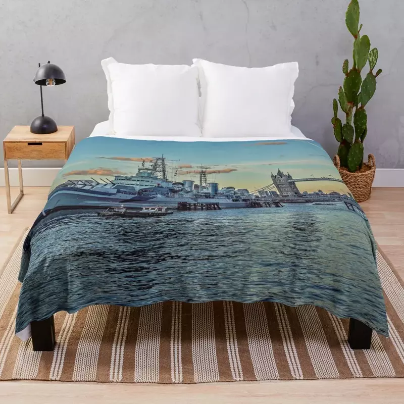 Manta de diseño para el hogar, cobertor de tela con diseño del puente de La Torre de Londres, regalo de Navidad, 321 HMS
