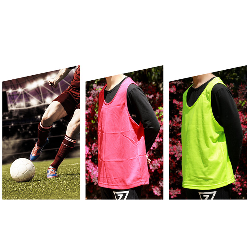 เสื้อ bibs เสื้อฟุตบอลเสื้อกีฬา bibs สำหรับฝึกกีฬา aldult บาสเกตบอลคริกเก็ตฟุตบอลรักบี้ตาข่าย