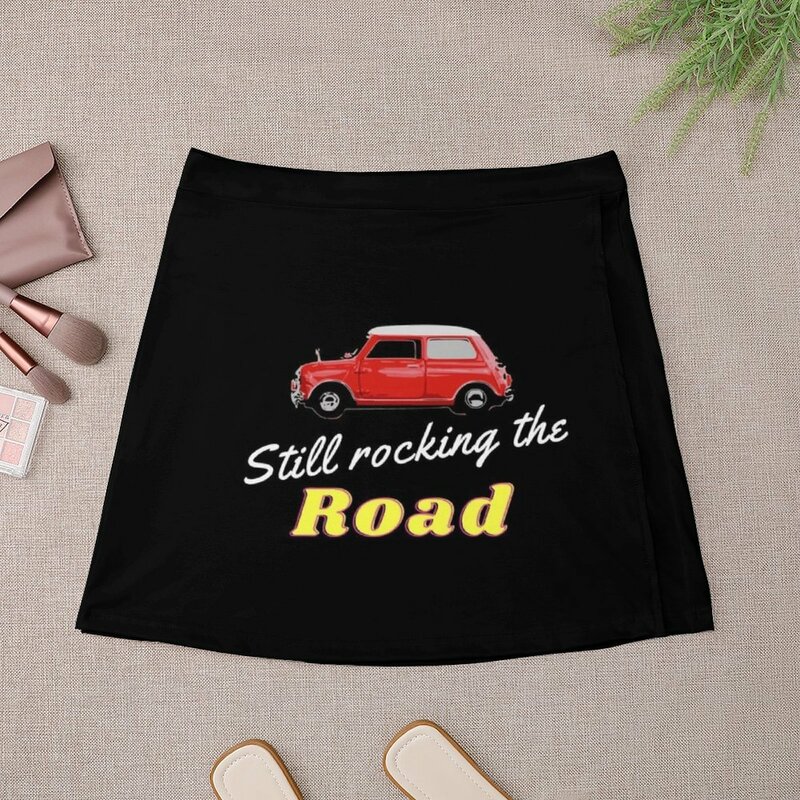 Mini Cooper ainda balançando th estrada mini saia para mulheres, roupas de luxo, roupas rave