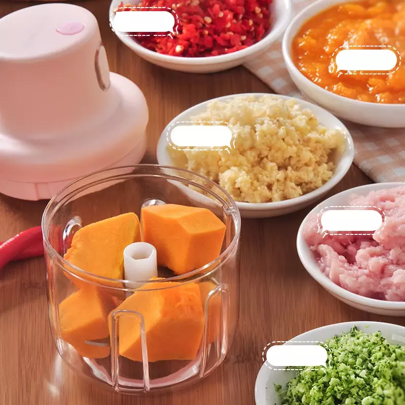 Intelligente Huishoudelijke Elektrische Knoflook Stamper Keuken Mini Knoflook Stamper Extra Voedsel Knoflookpers Draagbare Vleesmolen