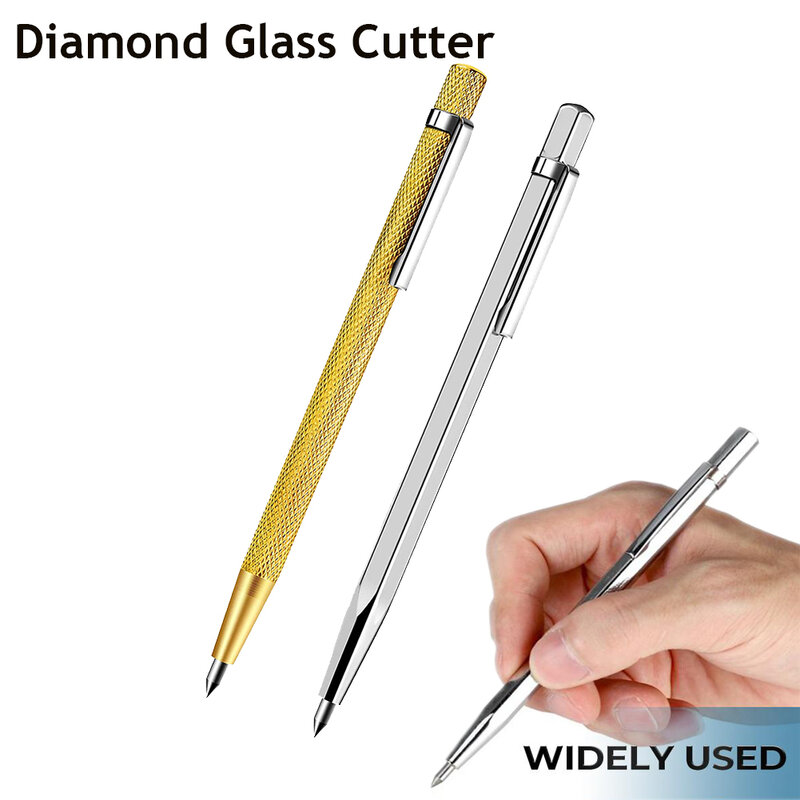 Diamond Glass Cutter Metal Tile Cutting Machine Lettering Pen Carbide Scriber Engraver Glass Knife Scriber Cutting Tool Dropship