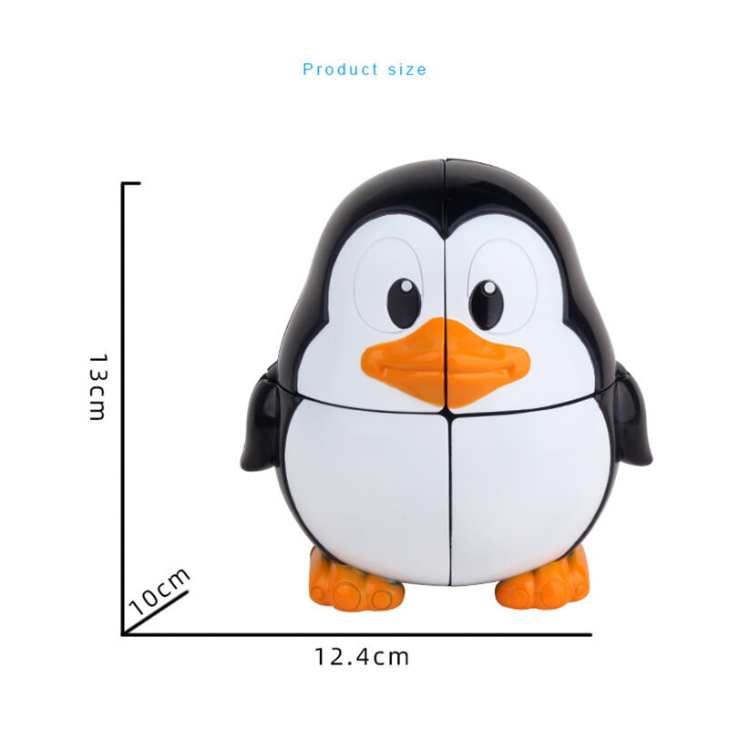 Magiczna kostka 2x2 zabawka zwierząt prędkość kostka pingwin edukacyjne 2x2x2 Cubo magiczna kostka 2x2 magnetyczna darmowa wysyłka magiczna kostka Puzzl