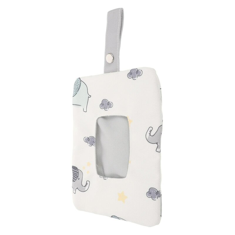 Baby Travel Baby Wipes Storage Bag Pouch Hanging Stroller Reusable Container Travel Case Holder Refillable for Diaper