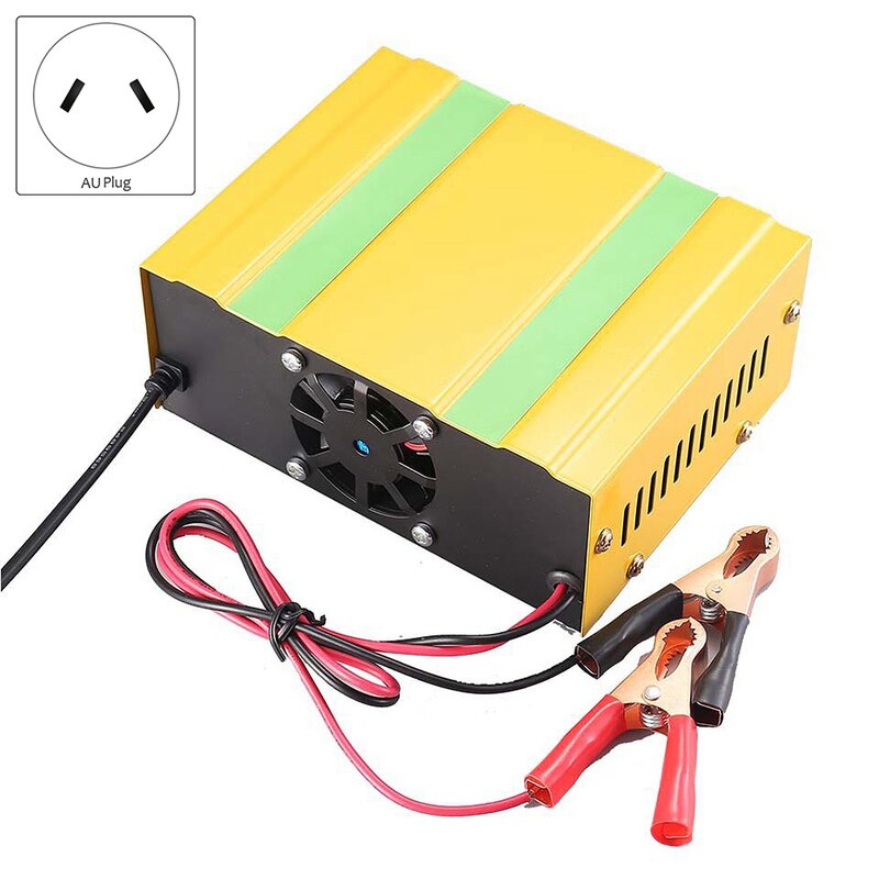 Car Battery Charger 10A 12V/24V Automatic Smart Charger Monitor Charge Maintain Battery for Lead Acid Battery AU