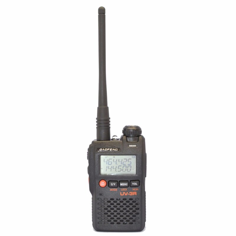 Uv-3r mark ii rádio bidirecional, 136-174/400-470mhz, banda dupla, exibição de freqüência dupla, rádio amador cb, novo