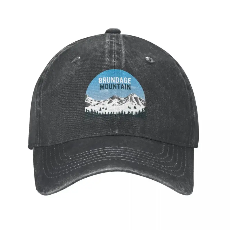 Brundage Mountain Idaho sombrero de vaquero para hombre y mujer, sombrero para el sol, nuevo, de lujo