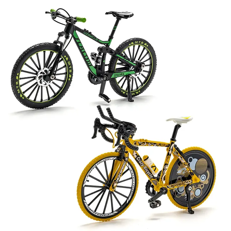Mini liga off-road montanha bicicleta modelo, alta simulação ornamentos, coleção brinquedos, presentes, 1:8