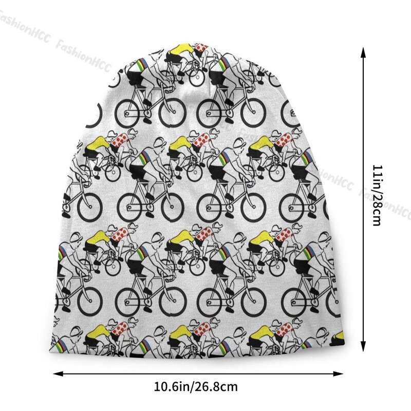 หมวกบีนนี่ลายกะโหลกสำหรับผู้ชายและผู้หญิงหมวกทรงฮิปสเตอร์มีฮู้ดเข้ารูปสำหรับขี่จักรยานแนววินเทจ