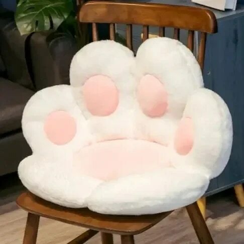 Cojín de felpa con forma de pata de gato, diseño creativo de garra de oso, cojín para silla que se adapta a los glúteos, alfombrilla perezosa de una pieza para sofá y dormitorio