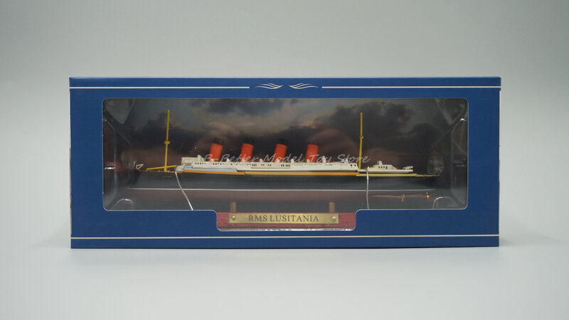 1:1250 Mainan Model Kapal Diecast Koleksi Replika Kapal Laut ATLAS RMS Lusitania