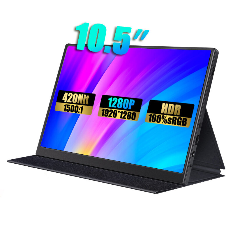 New 10.5 Inch 1280P Ultralight Portable Monitor 100%sRGB 420Cd/m² IPS Mobile Display Second Screen For PC Laptop Xbox PS4/5