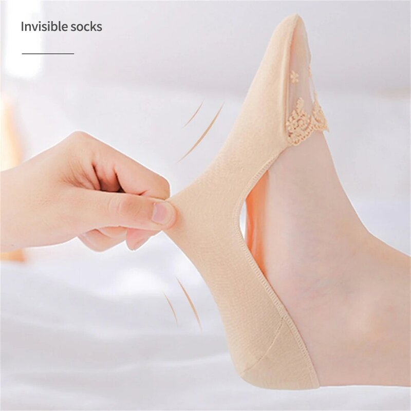 1/2/3PAIRS Boat Socks Elastic And Comfortable Multiple Color Invisible Socks Clothing Accessories Open Toed Boat Socks