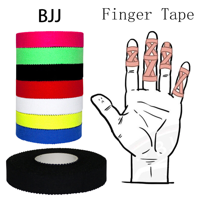 Jiu-Jitsu vendaje elástico de protección para los dedos, cinta autoadhesiva deportiva BJJ, soporte de logotipo personalizado, envío directo