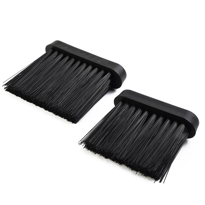 1Pc Fireplace Brush 9.7x3x8.5cm/11.2x3x9.5cm Replacement Broom Plastic Handle Fireplace Tools Spare Hearth Brush Head Refill