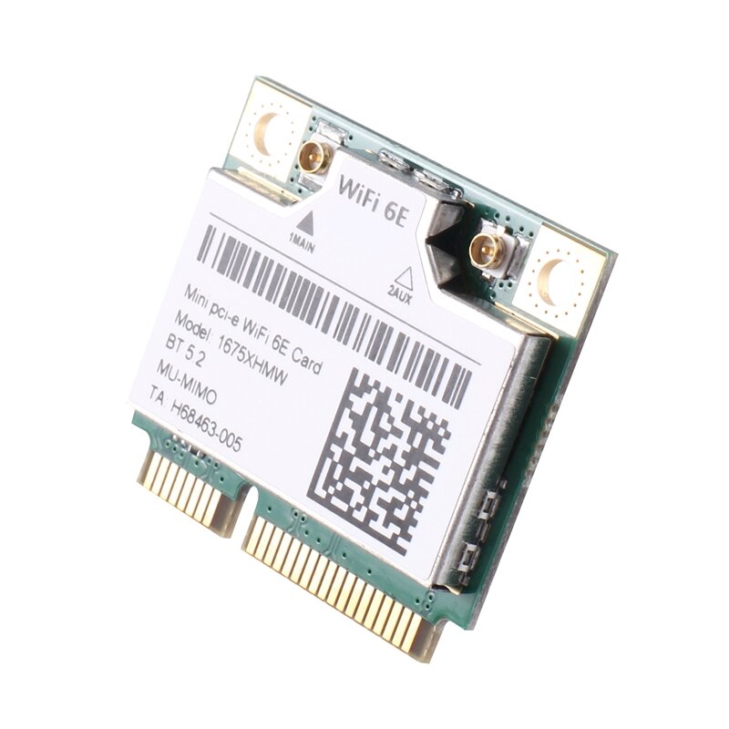 1675X 1675XHMW AX210 karta Wifi Wifi 6E 802.11AX 2.4G 5G 6G 5374Mbps Bluetooth 5.2 Mini karta sieciowa wi-fi