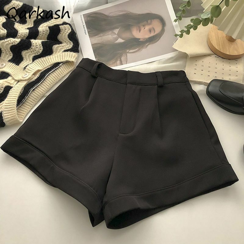 Summer Shorts for Women Pure All-match Office Ladies Ins Basic Daily Tender Fashion Simple Popular Japanese Style Y2k Classical