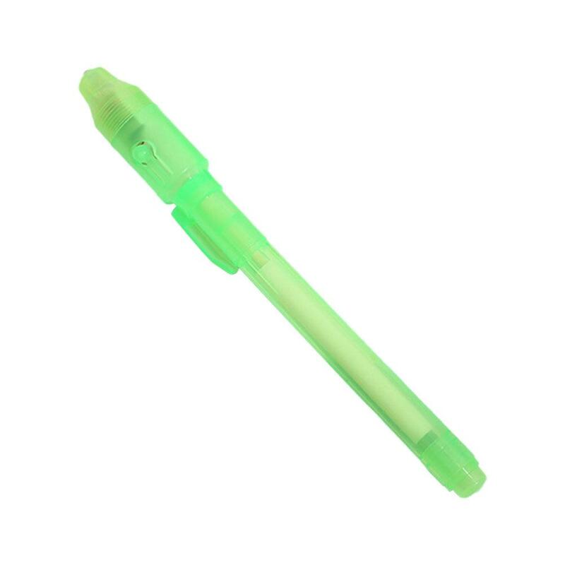Led Light Magic Toy penna fluorescente invisibile cancelleria creativa penna a inchiostro apprendimento giocattoli educativi per penna magica per bambini W6T9