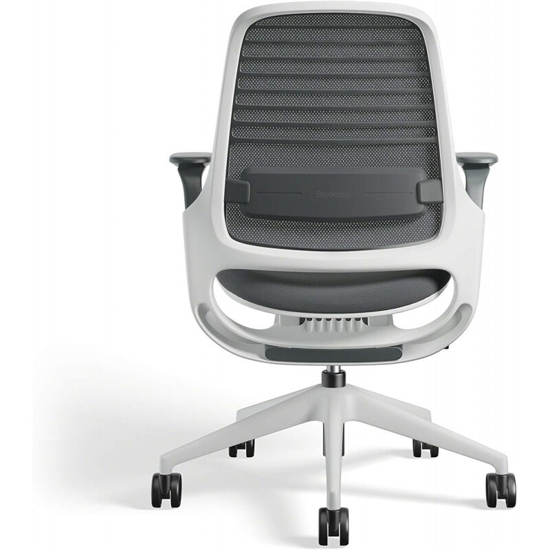 เก้าอี้ steelcase Series 1สำหรับสำนักงานเก้าอี้ทำงานตามหลักสรีรศาสตร์พร้อมล้อสำหรับพรมช่วยรองรับการผลิต-เปิดใช้งานน้ำหนัก
