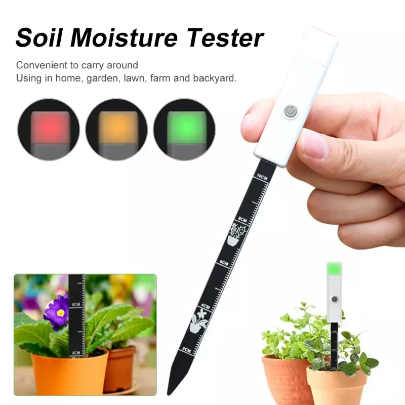 Sensor Universal de humedad del suelo, probador de temperatura del suelo, Detector de plantas de jardín, medidor de humedad para plantación en el hogar