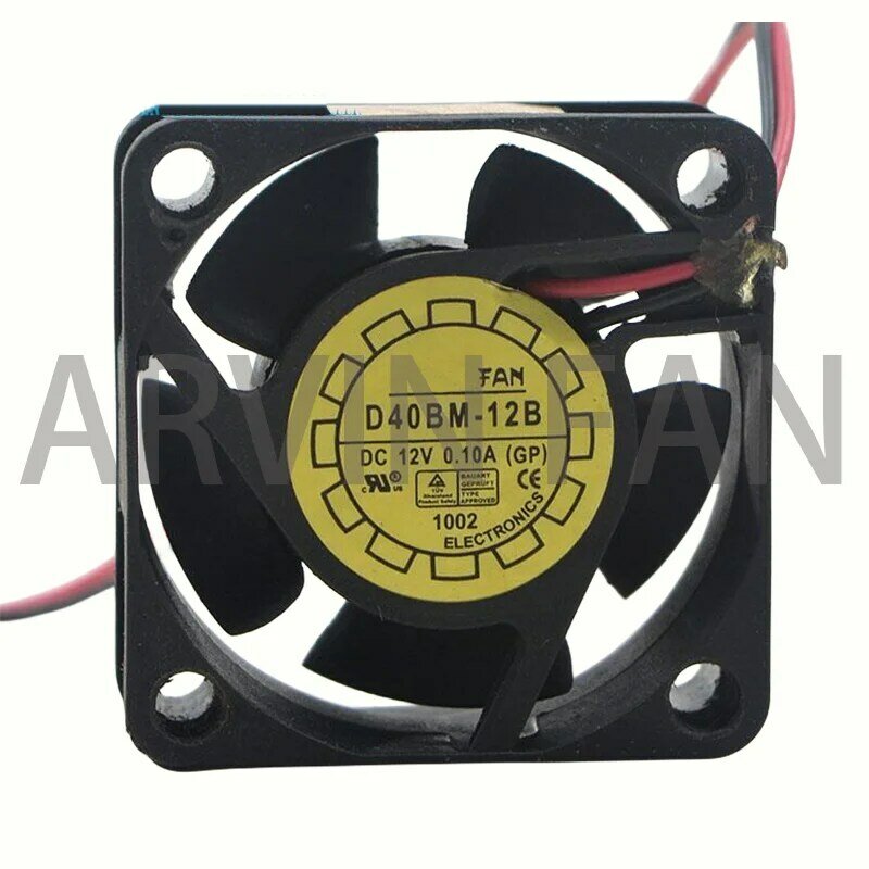 FAN D40BM-12B 12V 0.12A 40x40x15mm 2-Wire Server Cooling Fan
