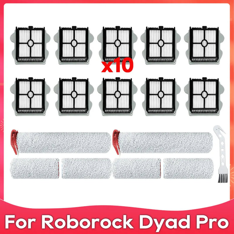 Compatible avec l'aspirateur Roborock Dyad Pro : brosse principale, rouleau, filtre HEPA, pièces de rechange et accessoires