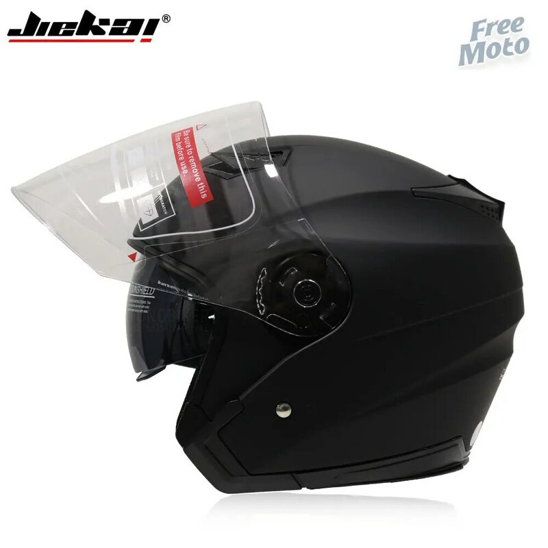 Мотошлем Casco Go Kart, винтажный шлем для скутера, фургона, с двойными стеклами, всесезонный гоночный