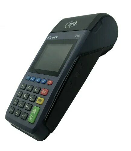 Landi-E350 GPRS Terminal POS sem fio, Handheld POS, tudo em um dispositivo de pagamento, usado