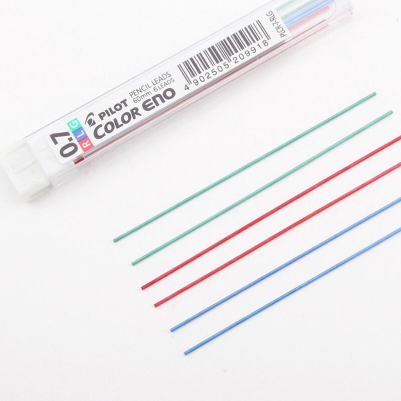 2B Multi-Color Recarga de Lápis Mecânico, Lápis Colorido Chumbo, Lápis Automático Substituição Núcleo, Esboço Desenho Suprimentos, 0,7 milímetros