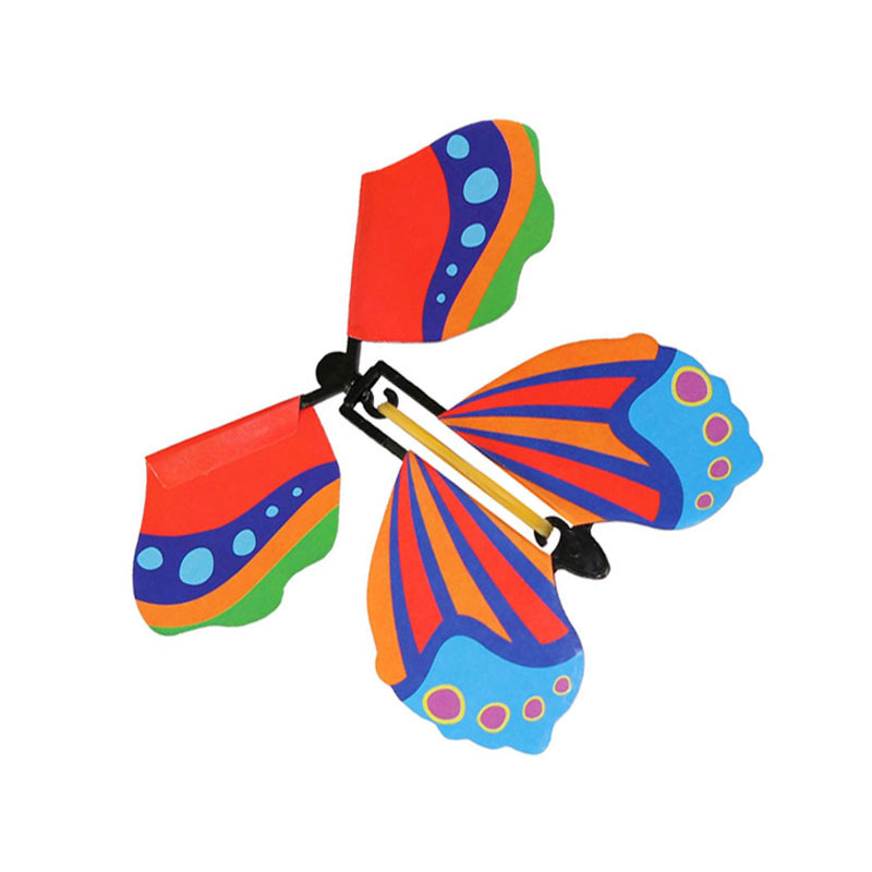 1-10 sztuk magia skończyć latający motyl w książce gumką zasilany magiczna wróżka zabawka latająca wielki Surpris prezent Party Favor