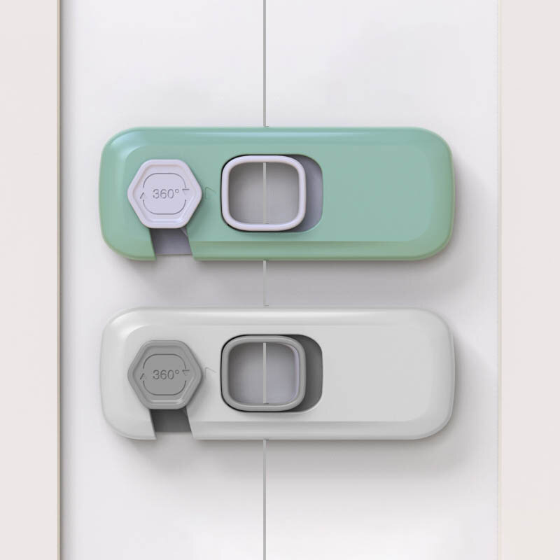 Child Safety Plastic Cabinet Lock Baby Protection From Children Safe Locks for Refrigerators Security Drawer Latches